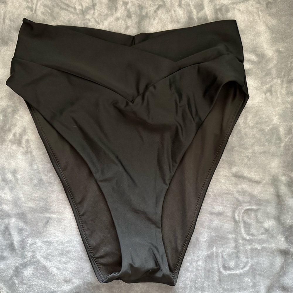 Aerie High Cut Cheeky Cross-Waist Swim Bottoms